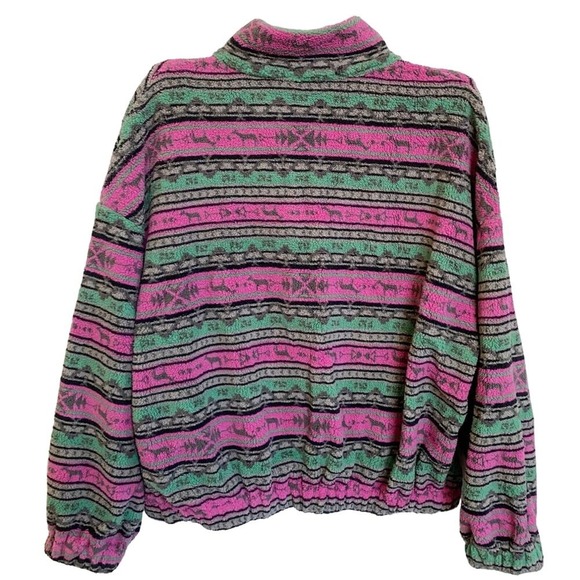 Cider Fleece Stand Collar Aztec Print Multicolor Jacket NWT - XL - Picture 11 of 14